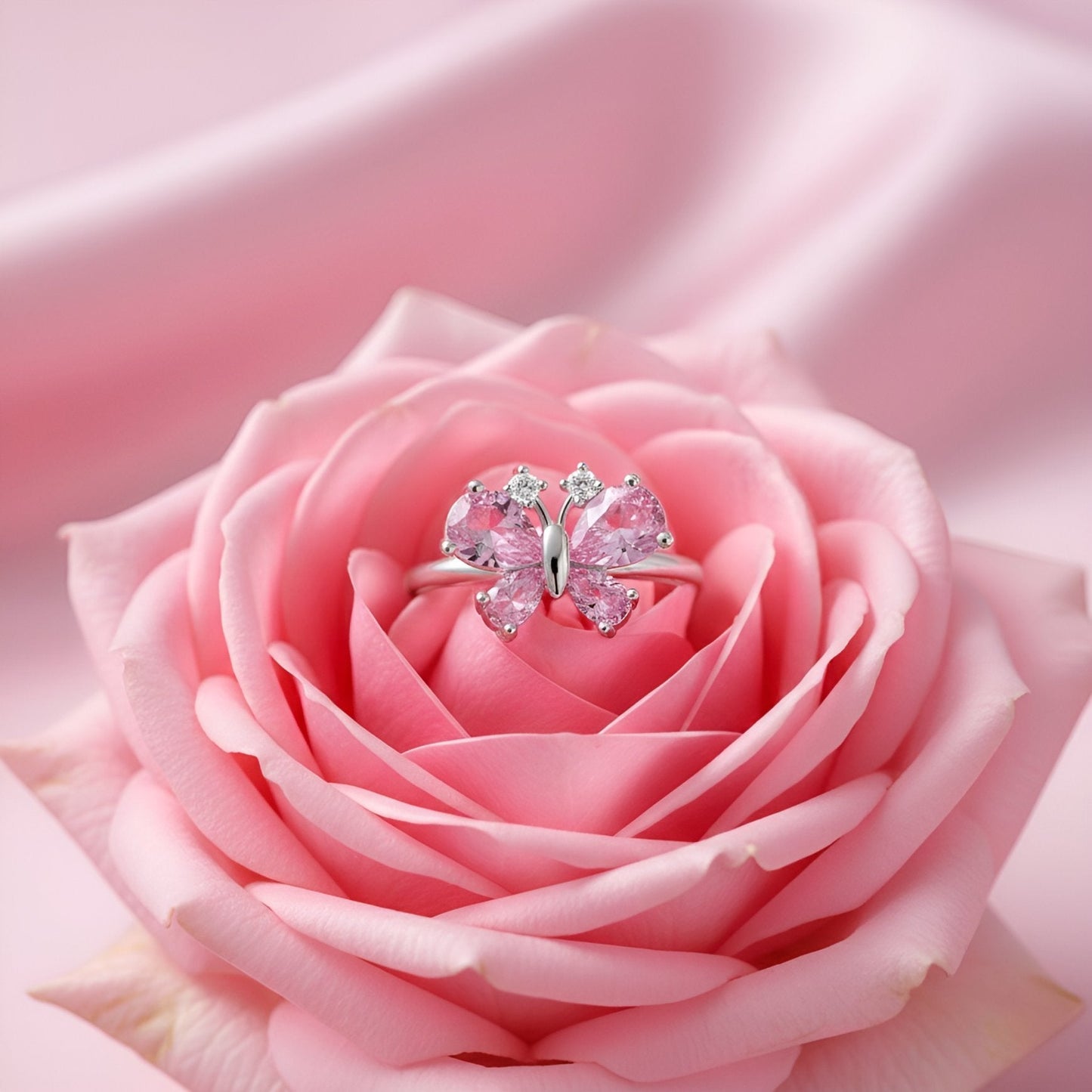 Ring Rosé Butterfly Kiss
