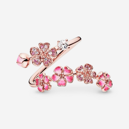 Peach Blossom Ring | Adjustable Open Band