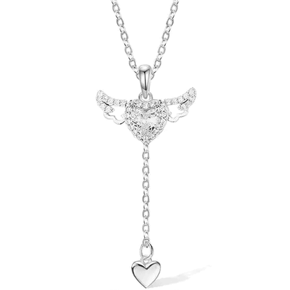ANGEL HEART Necklace (Pink or White)