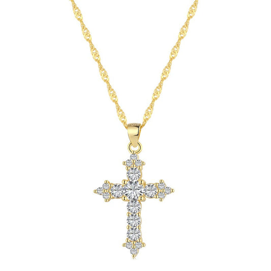 (GOLD) THE PROMISE Cross Necklace