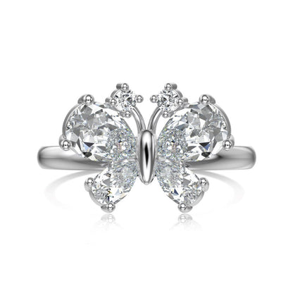 Ring Frozen Butterfly Kiss