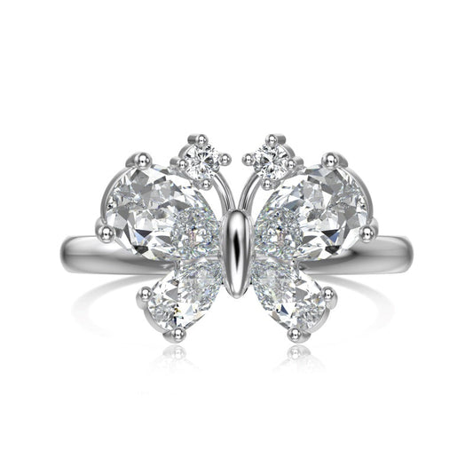 Ring Frozen Butterfly Kiss