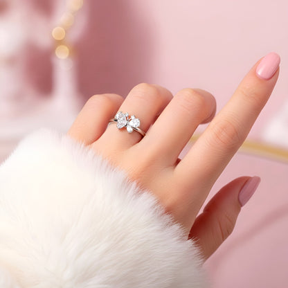 Ring Frozen Butterfly Kiss