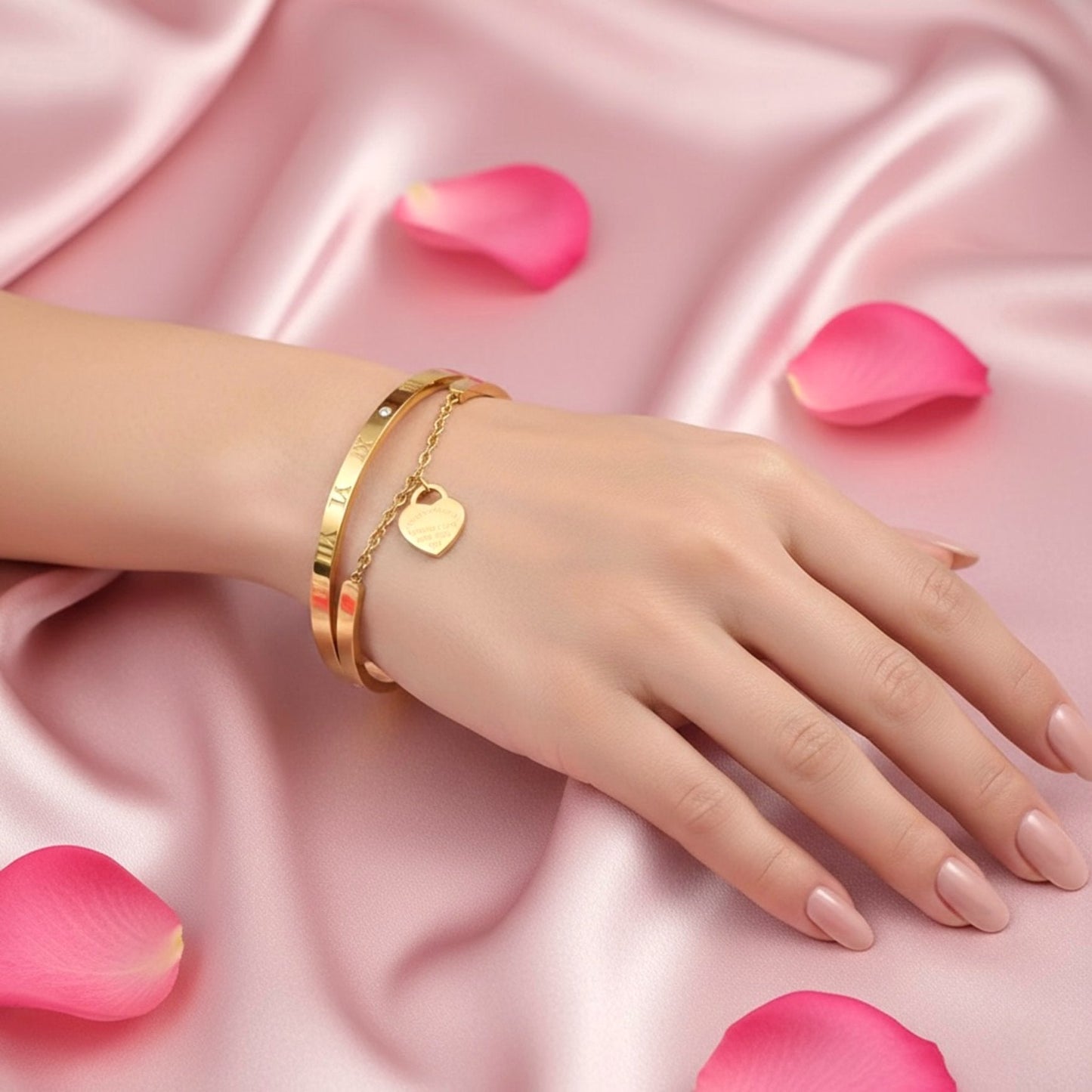LOVE Bangle Bracelet (Silver or Gold)